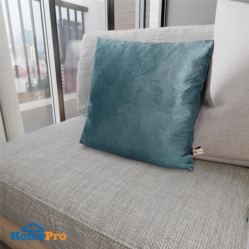 หมอนอิง ME LIVING VINE 17x17 นิ้ว สีฟ้า