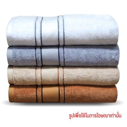 ผ้าขนหนู SWENY COTTONMOZ 30x60 นิ้ว สีน้ำตาล_3