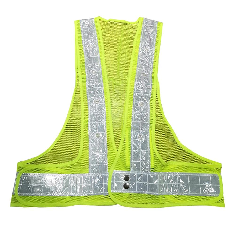 เสื้อกั๊กสะท้อนแสงไฟ LED HS726-4 เขียว