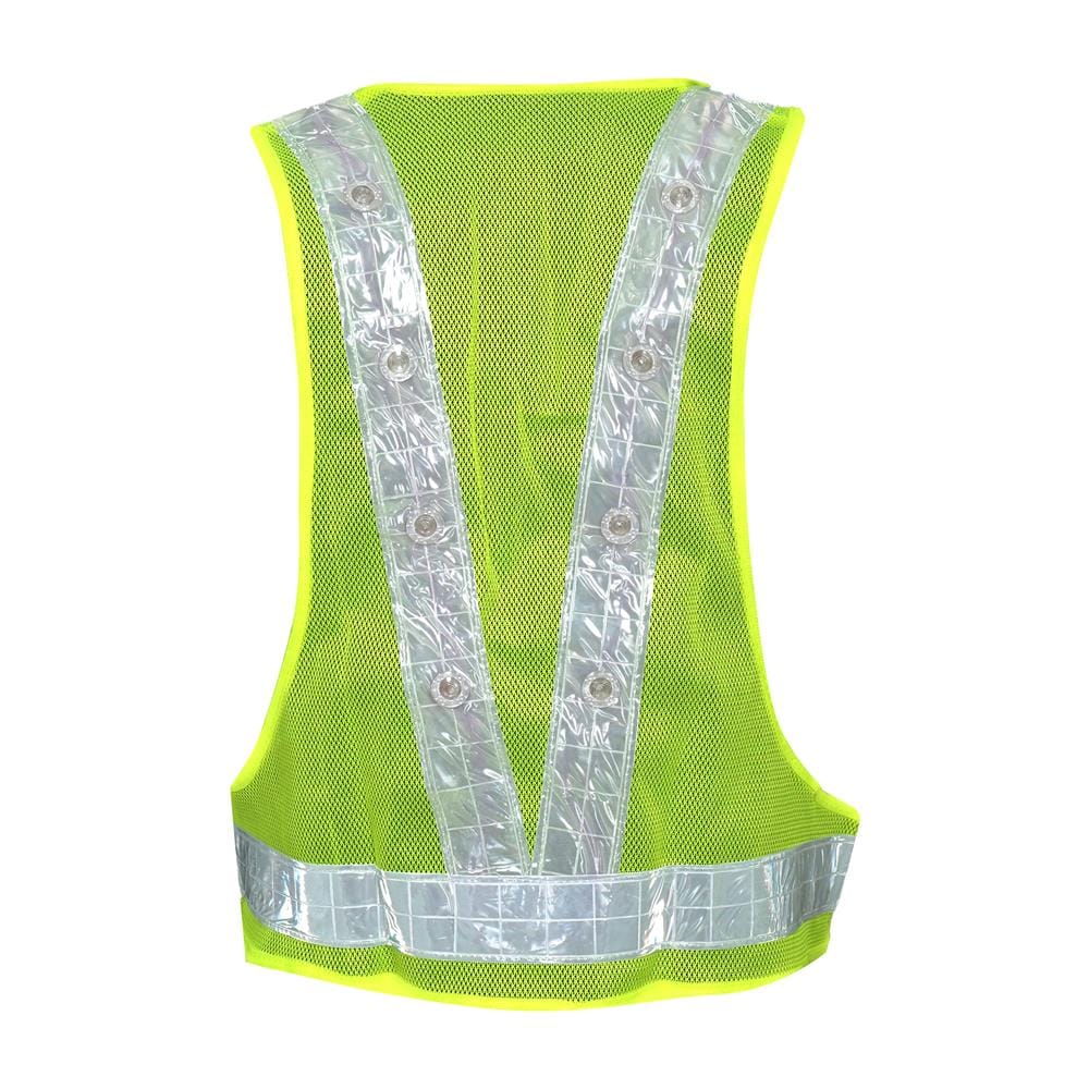 เสื้อกั๊กสะท้อนแสงไฟ LED HS726-4 เขียว