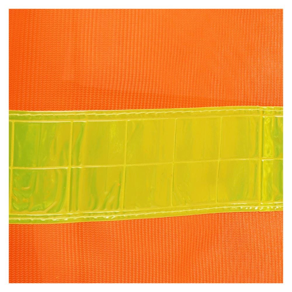 เสื้อจราจรสะท้อนแสง 2 แถบ HS713 สีส้ม