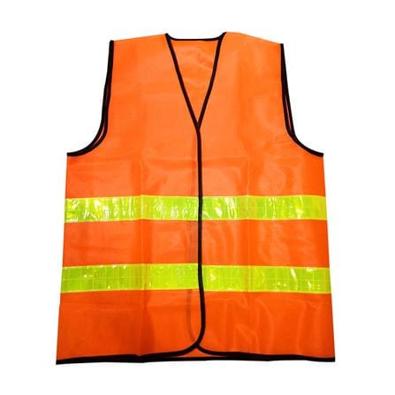 เสื้อจราจรสะท้อนแสง 2 แถบ HS713 สีส้ม_0
