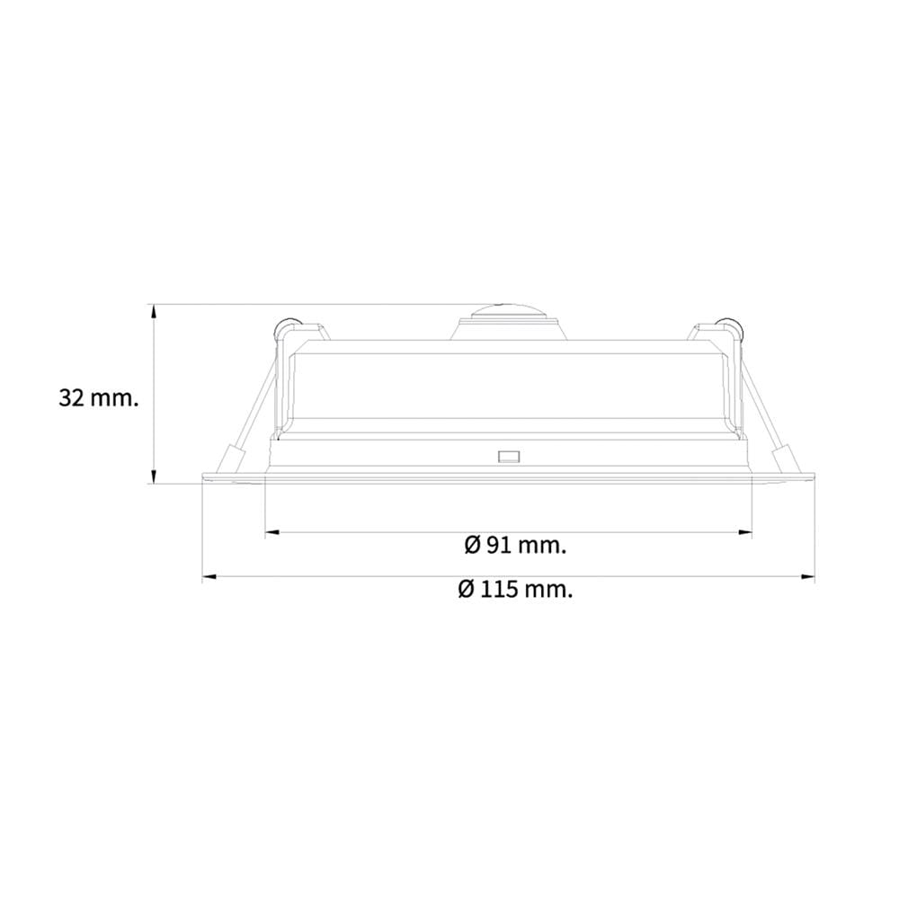 ดาวน์ไลท์ LED TOSHIBA RLDDRC00965CTH2 4 นิ้ว 9 วัตต์ DAYLIGHT สีขาว