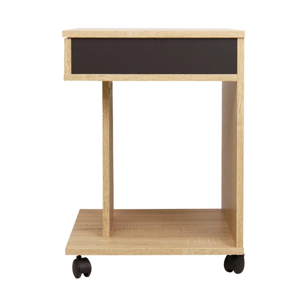 โต๊ะข้าง ME LIVING SUPRA สี SOLID OAK/GRAPHITE