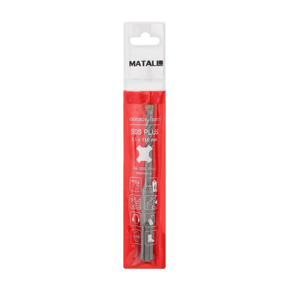 ดอกสว่านโรตารี่ MATALL&nbsp;SDS&nbsp;PLUS 6.5x110 มม.