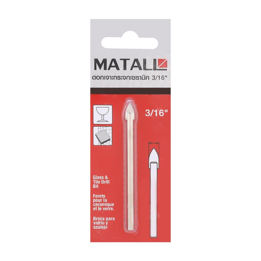 ดอกเจาะกระจกเซรามิก MATALL 3/16 นิ้ว