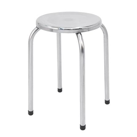 เก้าอี้สเตนเลสกลม QLINE ST-004/3 32 ซม.