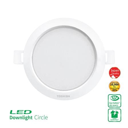 ดาวน์ไลท์ LED TOSHIBA RLDDRC00940CTH2 4 นิ้ว 9 วัตต์ COOL WHITE สีขาว_0