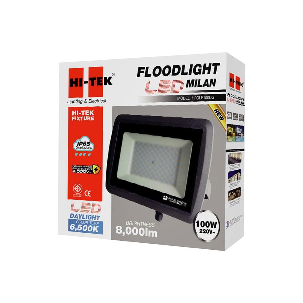 สปอตไลท์ภายนอก LED HI-TEK MILAN 100 วัตต์ DAYLIGHT