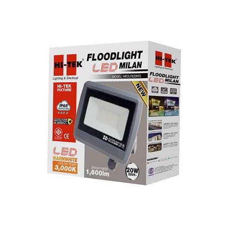 สปอตไลท์ภายนอก LED HI-TEK MILAN 20 วัตต์ WARM WHITE_4