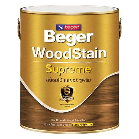 สีย้อมไม้ BEGER SUPREME G9105 สีแดงพม่า เงา 1/4 แกลลอน_0