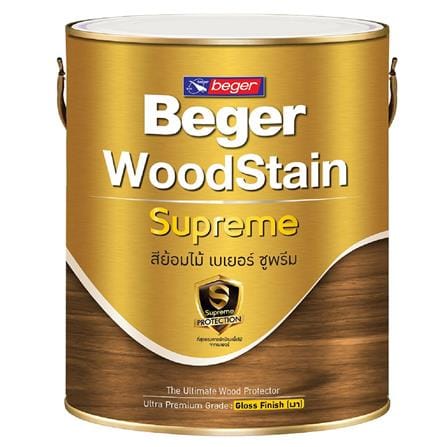 สีย้อมไม้ BEGER SUPREME G9101 สีไม้สัก เงา 1/4 แกลลอน_0