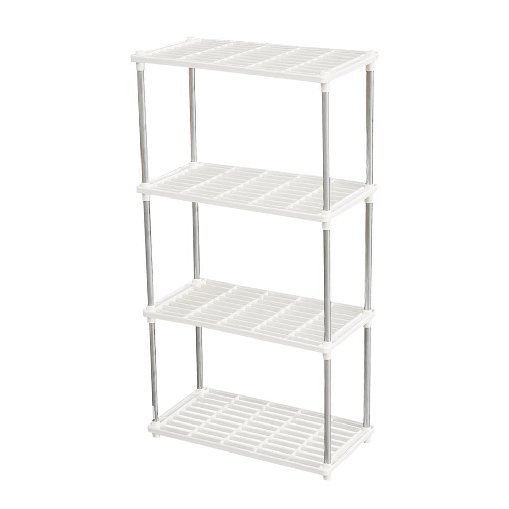 ชั้นวางของ 4 ชั้น STACKO SIMPLE 42x22x80 ซม.สีขาว