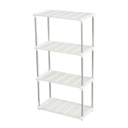 ชั้นวางของ 4 ชั้น STACKO SIMPLE 42x22x80 ซม.สีขาว_0