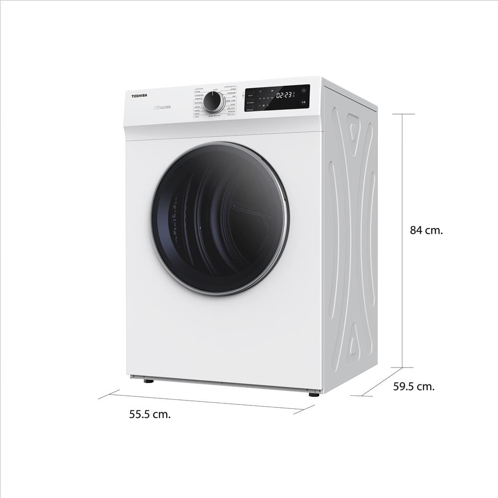 เครื่องอบผ้าฝาหน้า TOSHIBA TD-H80SET 7 กก.