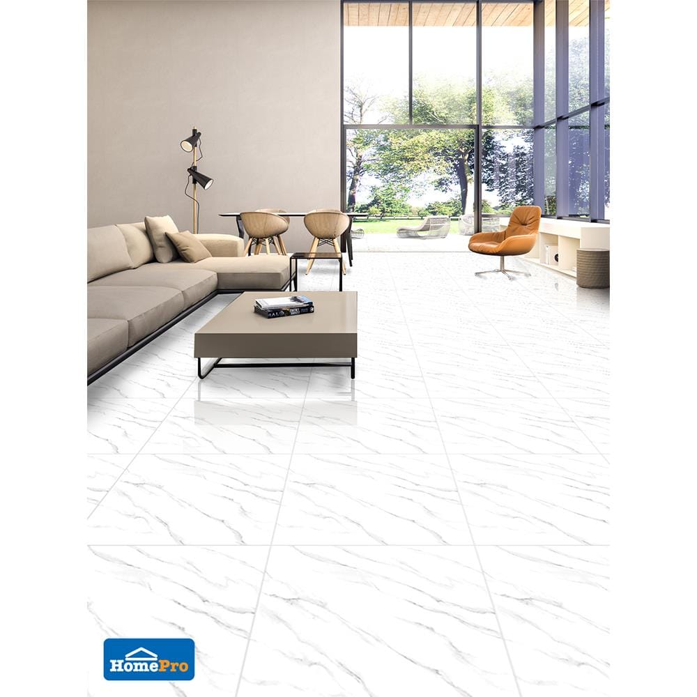 กระเบื้องพื้น 60x60 ซม. เวียร่า ไวท์ 1.44M2