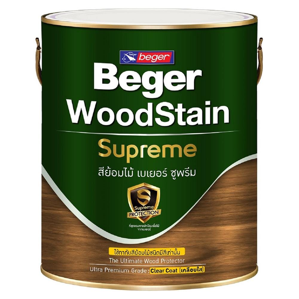 สีย้อมไม้ BEGER SUPREME C9301 สีใส เงา 1 แกลลอน