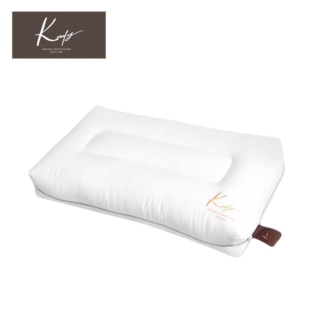 หมอนสุขภาพ ใยสังเคราะห์ KOMFY KREME KOMFORT ไซส์ M 16x27 นิ้ว สีขาว