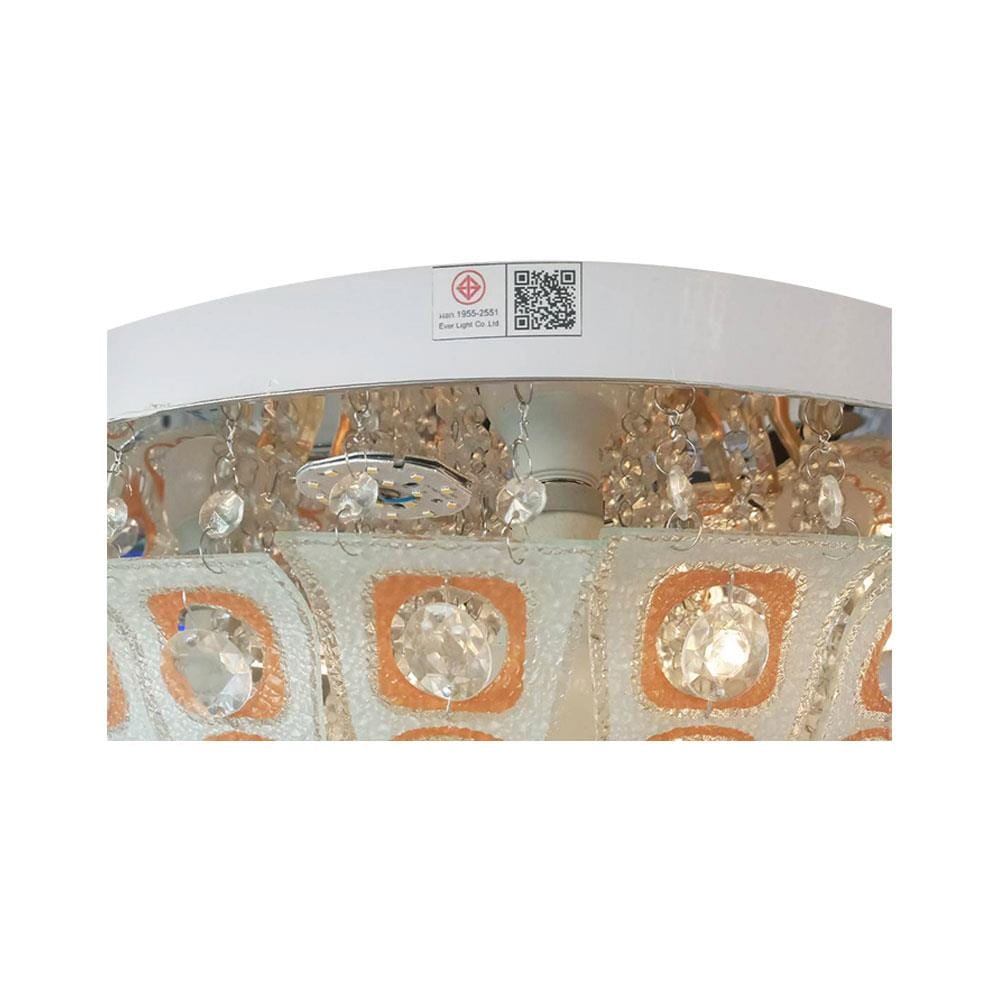 ไฟถาด LED EVL CFC-11022 48 วัตต์ DAYLIGHT/COOL WHITE/WARM WHITE สีขาว/ทอง 8 หัว