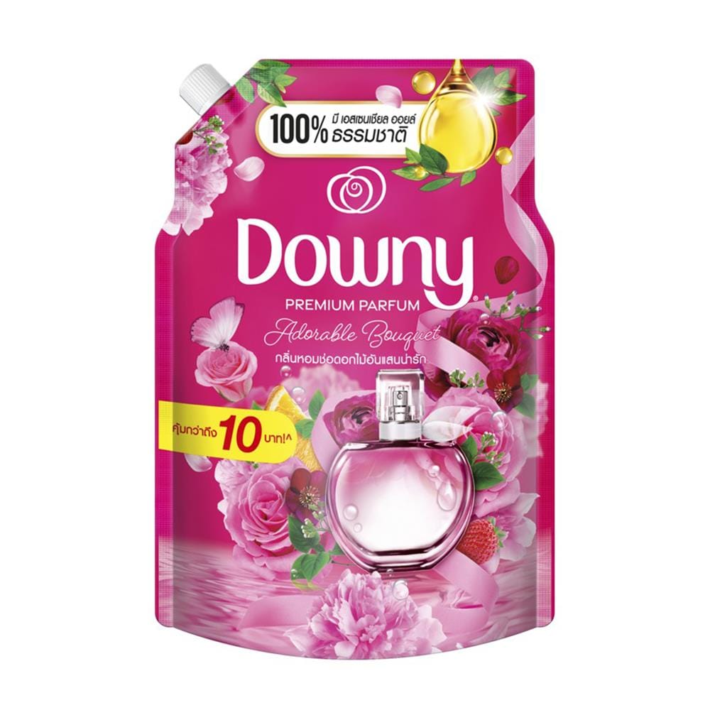 น้ำยาปรับผ้านุ่มสูตรเข้มข้น DOWNY PREMIUM PARFUM 1000 มล. ADORABLE BOUQUET