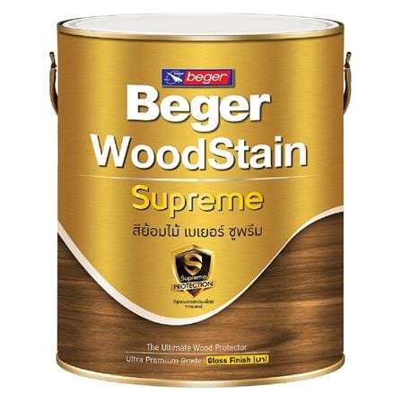 สีย้อมไม้ BEGER SUPREME G9105 สีแดงพม่า เงา 1 แกลลอน