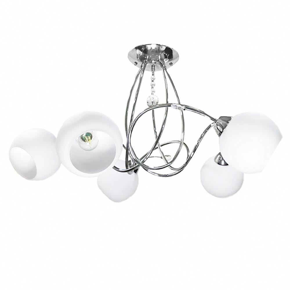 ไฟช่อ EVL HL-22004 5 หัว สีขาว/เงิน