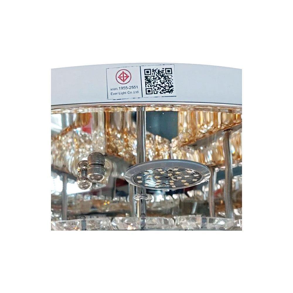 ไฟถาด LED EVL CFC-11040 48 วัตต์ DAYLIGHT/COOL WHITE/WARM WHITE สีเงิน 6+1 หัว
