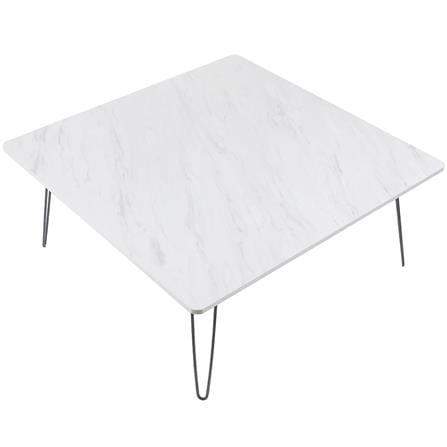 โต๊ะญี่ปุ่นเหลี่ยม FASTTECT MARBLE 80 ซม. ลายหินอ่อนขาว_0