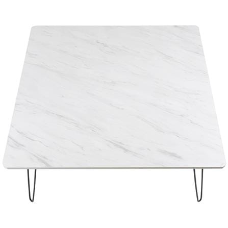 โต๊ะญี่ปุ่นเหลี่ยม FASTTECT MARBLE 80 ซม. ลายหินอ่อนขาว_2