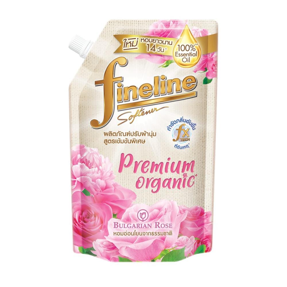 รีฟิลน้ำยาปรับผ้านุ่ม FINELINE PREMIUM ORGANIC 440 มล. BULGARIAN ROSE