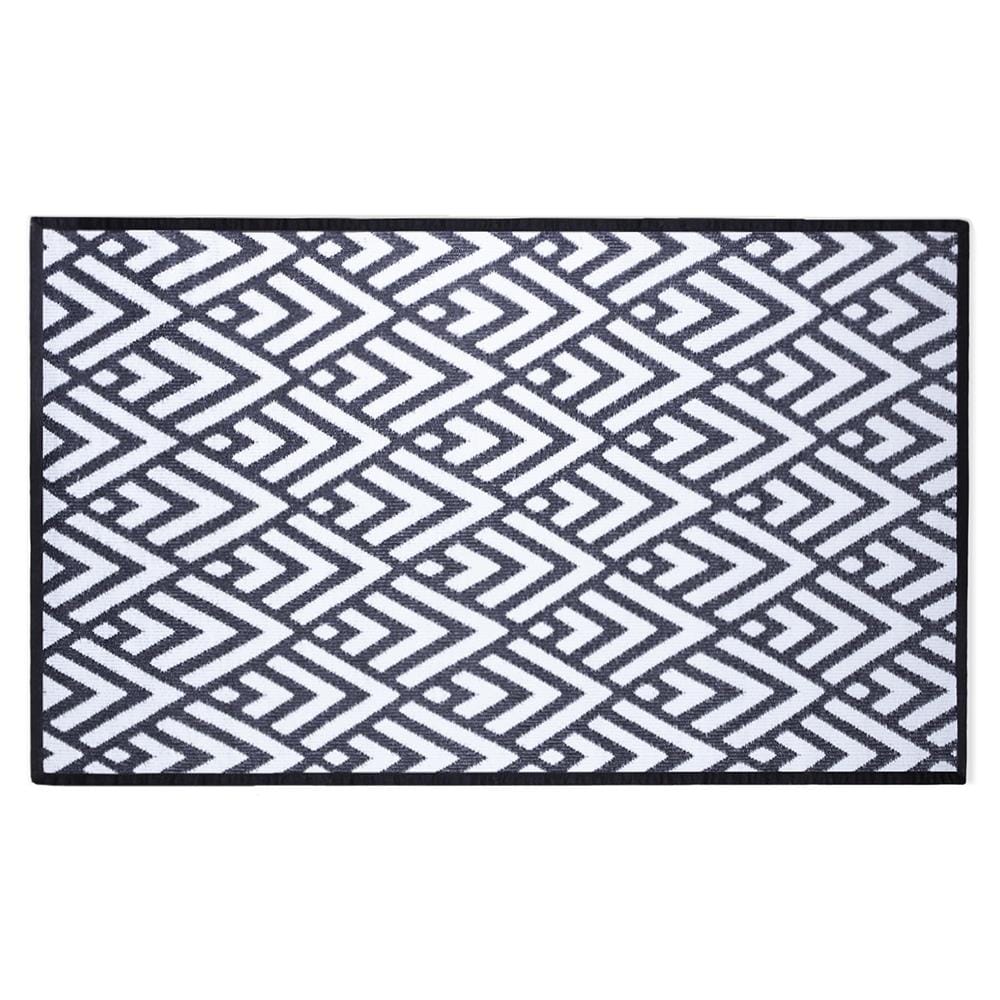 เสื่ออเนกประสงค์ PDM BRAND KAIKU 180x270 ซม. สีขาว-ดำ