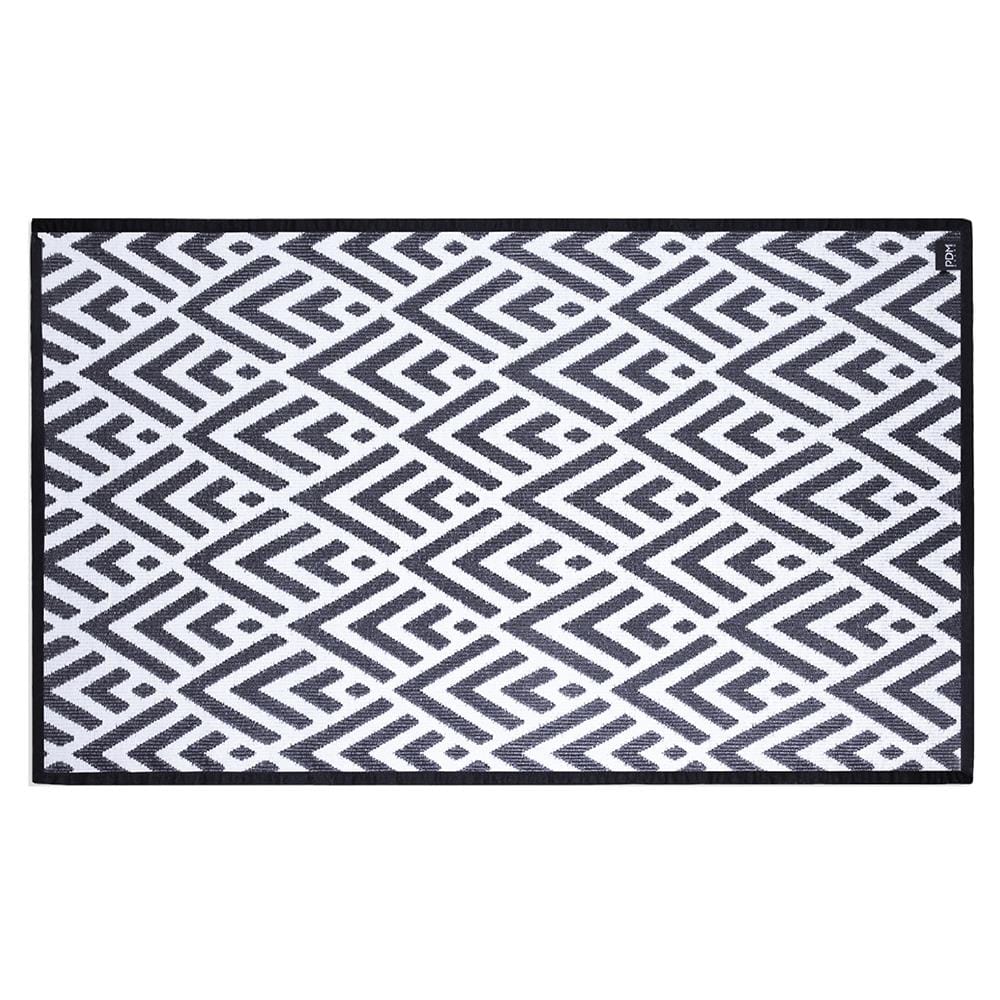 เสื่ออเนกประสงค์ PDM BRAND KAIKU 180x270 ซม. สีขาว-ดำ