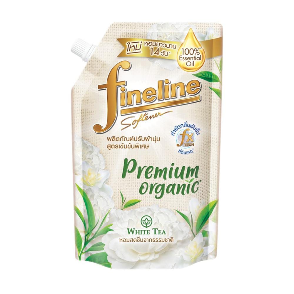 รีฟิลน้ำยาปรับผ้านุ่ม FINELINE PREMIUM ORGANIC 440 มล. WHITE TEA