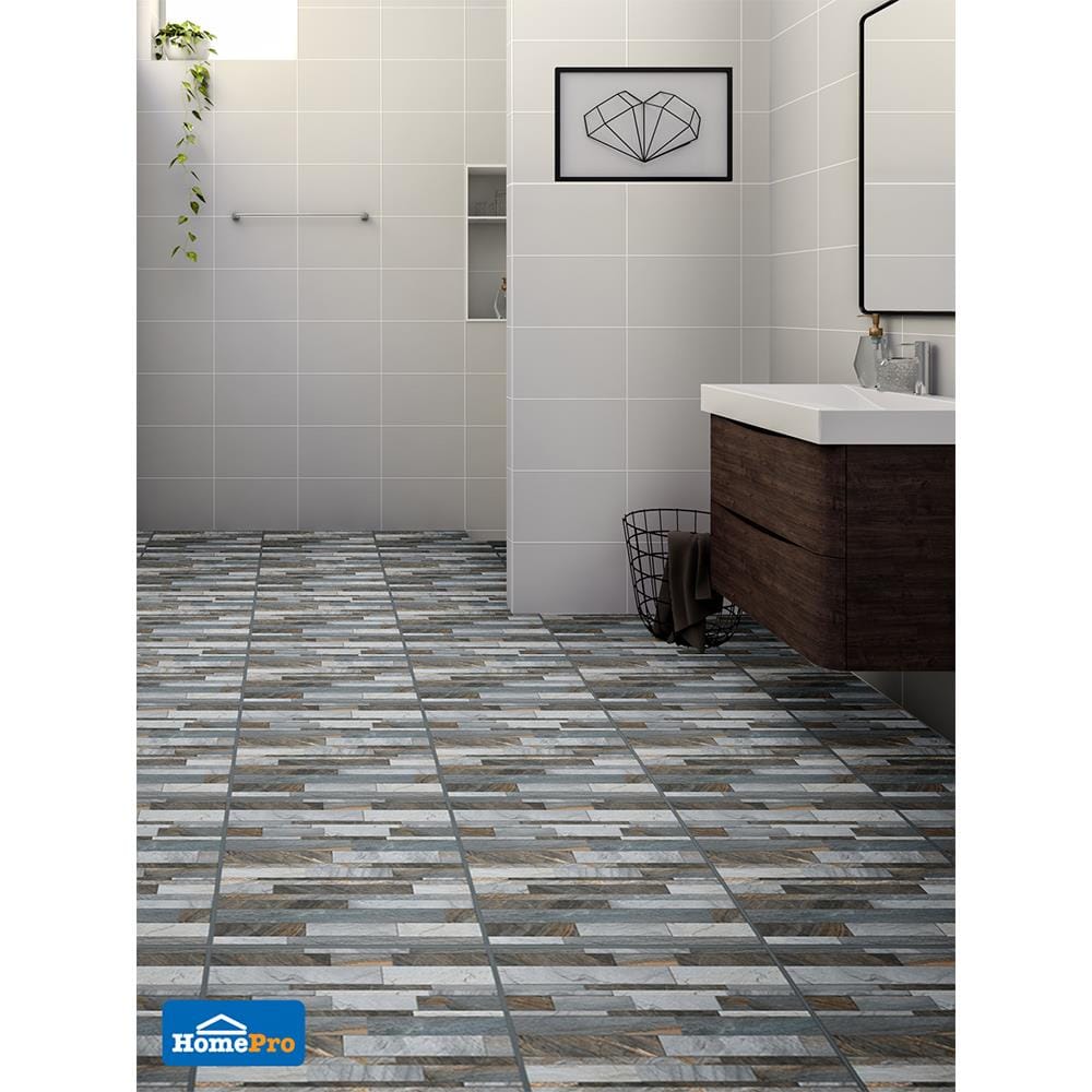 กระเบื้องพื้น 16x16 นิ้ว DURAGRES อาซูร่า เทา A 0.96M2