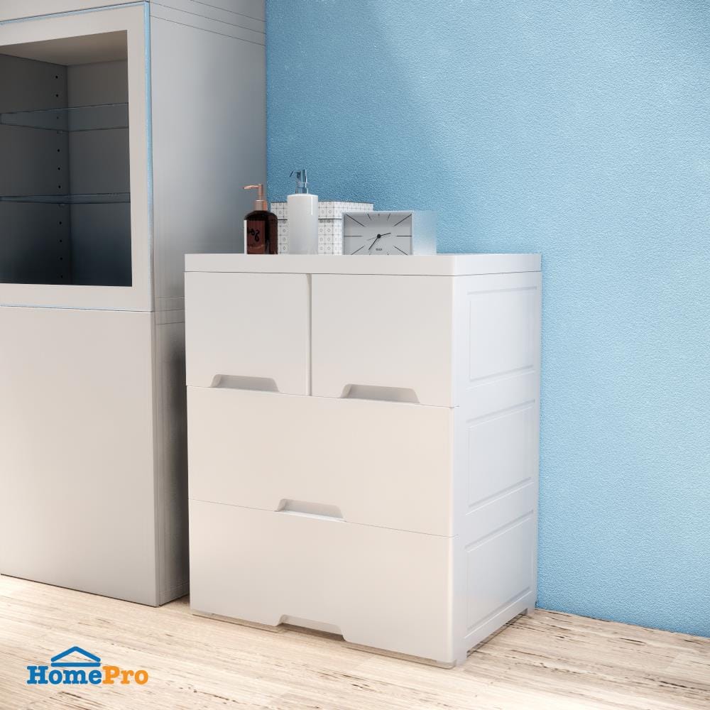 ตู้ลิ้นชัก 3 ชั้นทึบ STACKO NEAT 58x40x70.5 ซม. สีขาว
