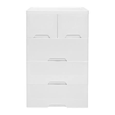 ตู้ลิ้นชัก 4 ชั้นทึบ STACKO NEAT 58x40x93.5 ซม. สีขาว_1