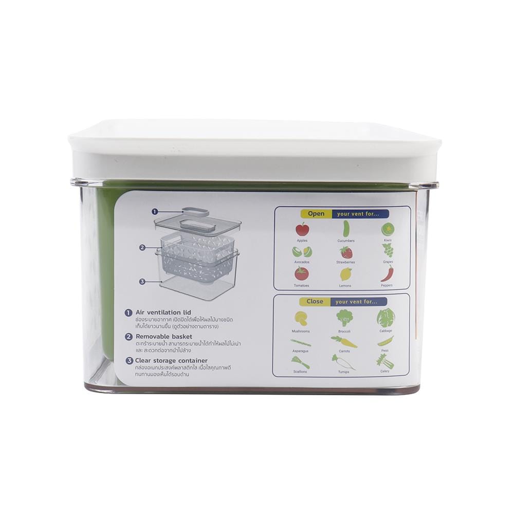 กล่องจัดเก็บในตู้เย็นซ้อนได้ SUPER LOCK 30X17.5X11.8 ซม.
