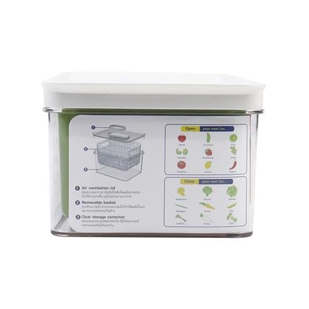 กล่องจัดเก็บในตู้เย็นซ้อนได้ SUPER LOCK 30X17.5X11.8 ซม._3