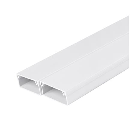 รางทรังกิ้ง ELECKTA 2x4 ซม. 1 เมตร สีขาว แพ็ค 2 ชิ้น
