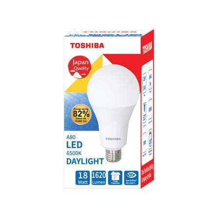 หลอด LED TOSHIBA BULB A80 18 วัตต์ DAYLIGHT E27_1