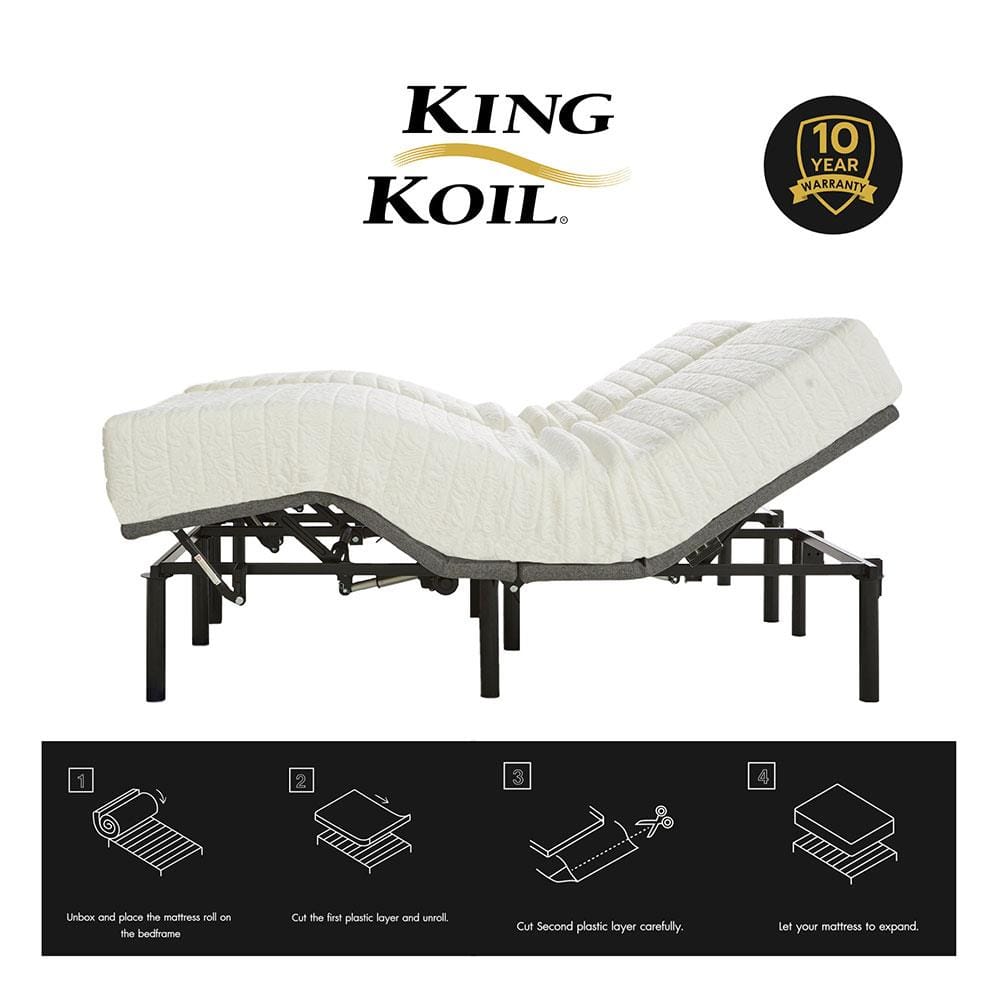 ที่นอนยางพารา 5 ฟุต KINGKOIL รุ่น ELECTRA พร้อมชุดเครื่องนอน 11 ชิ้น