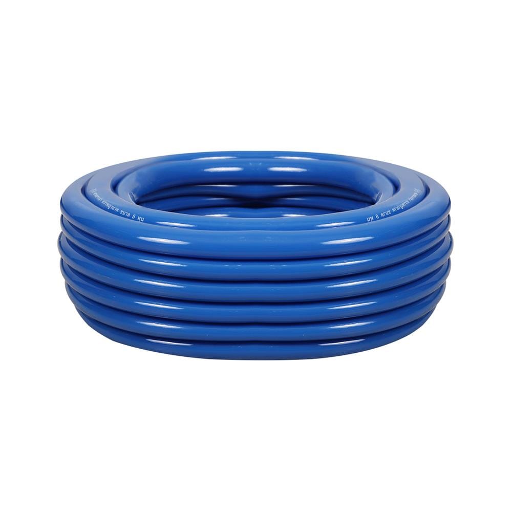สายยางม้วนเด้ง PVC พญานาค 5/8 นิ้ว x10 ม. สีน้ำเงิน