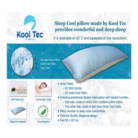 หมอน BODY ใยสังเคราะห์ KOOLTEC COOLING 18x50 ซม._2