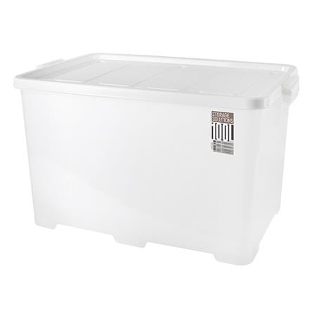 กล่องเก็บของ มีล้อ ฝาล็อค STACKO 72.9x47.3x42.8 ซม. สีขาว