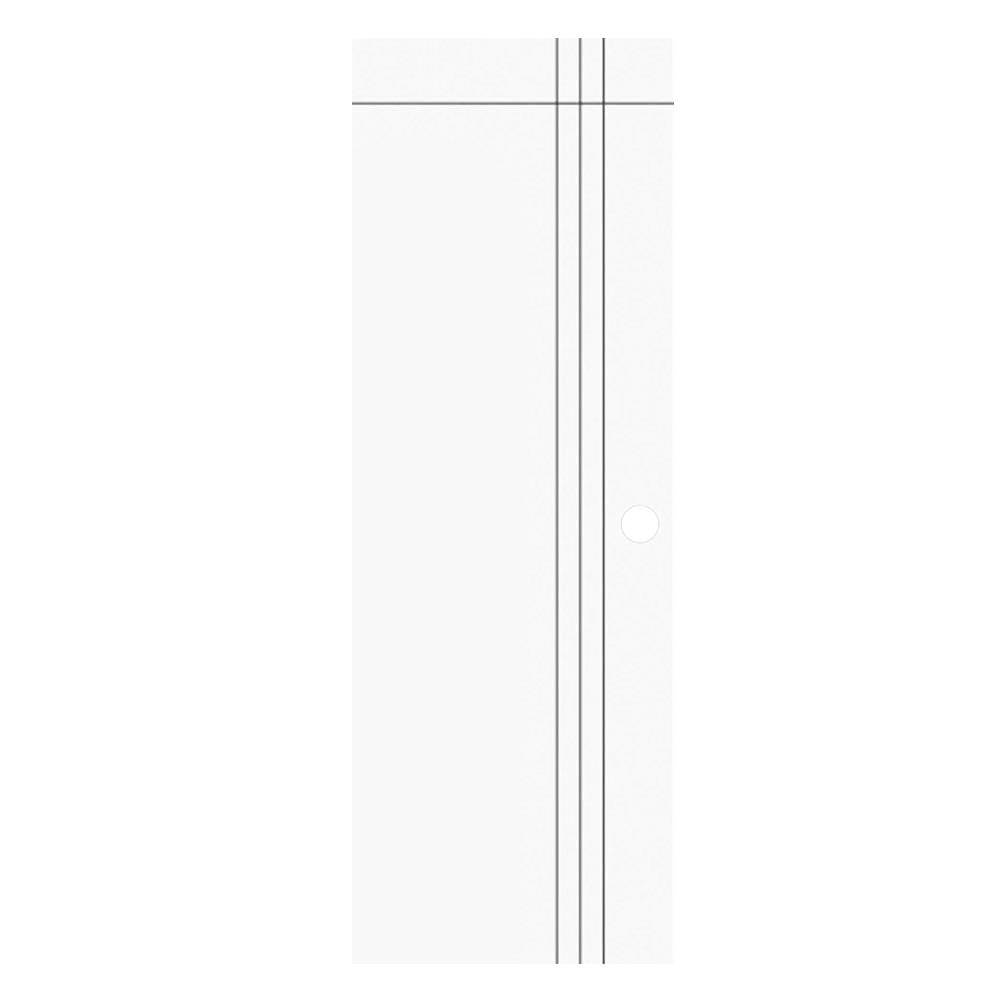 ประตูภายนอก UPVC PARAZZO PUN08 80X200 ซม. สีขาว เจาะลูกบิด