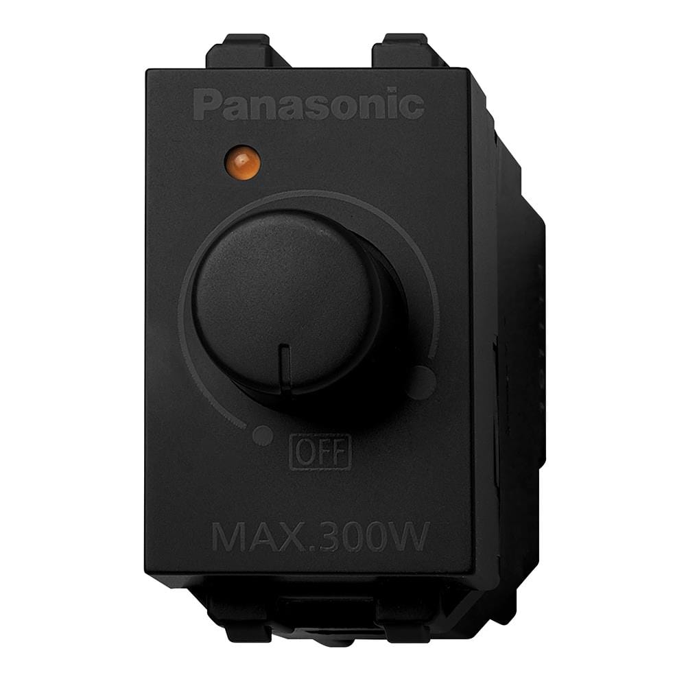 สวิตช์หรี่ไฟ PANASONIC WEGN57813 300 วัตต์ สีดำ