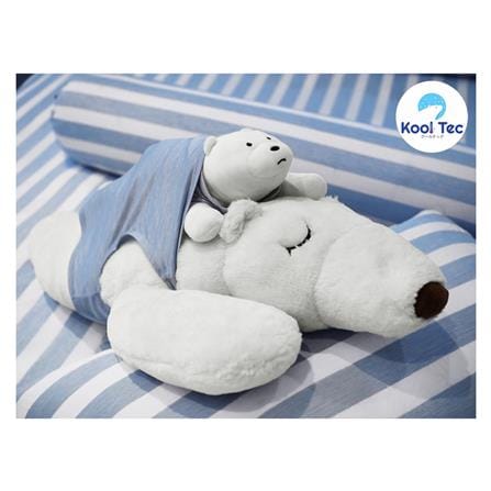 ชุดผ้าปูที่นอน 6 ฟุต 5 ชิ้น KOOLTEC COOLING STRIPE สีฟ้า_2
