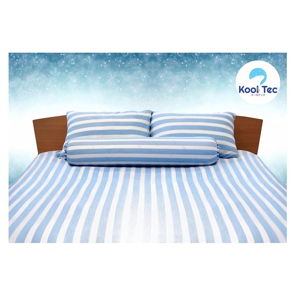 ชุดผ้าปูที่นอน 3 ฟุต 3 ชิ้น KOOLTEC COOLING STRIPE สีฟ้า