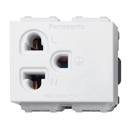 เต้ารับเดี่ยว 3 ขา มีกราวด์ PANASONIC WEGN 1191 สี...