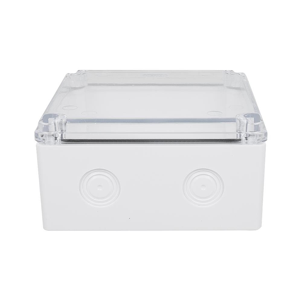 กล่องพลาสติกกันน้ำ ฝาใส ELEKTRA 6x6 นิ้ว สีขาว